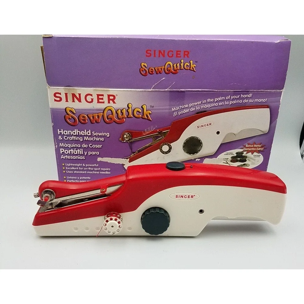 SINGER SEW‎ QUICK HANDHELD SEWING & CRAFTING MACHINE COMPACT Cordless Battery